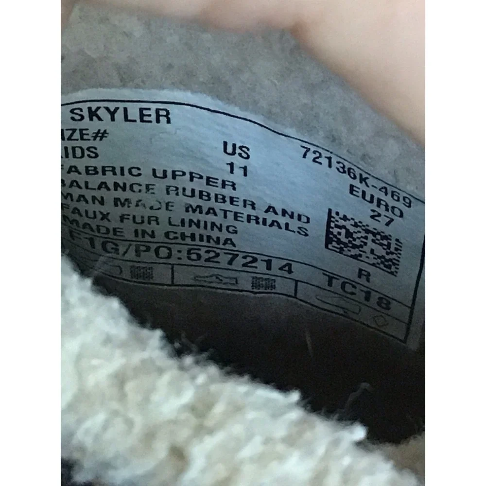 Bogs Skyler Lace Up Snow Boot Youth 11 Navy Blue Insulated Waterproof Faux Fur
